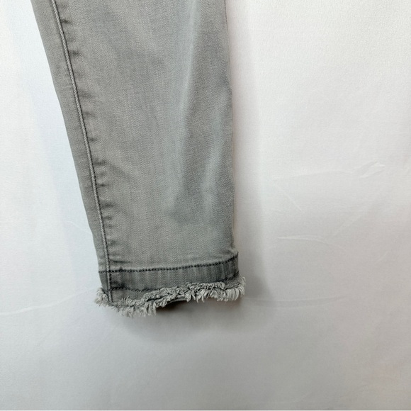 Frame Le Skinny de Jeanne Gray Distressed Hem Maralago Wash Mid Rise Size 27 - Picture 3 of 13